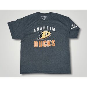 Anaheim Ducks T Shirt Size XL Gray Melmarc Hockey NHL